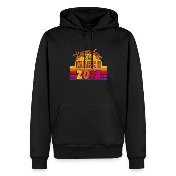March 2018 - Birthday in March - Men’s Premium Organic Hoodie - black - Front - Nico (187cm)