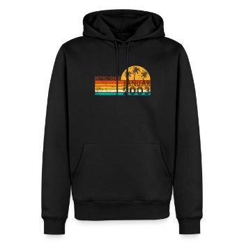 Retro since Januar 2003 - Geburtstag im Januar - Männer Premium Bio Hoodie - Schwarz - Vorne - Nico (187cm)