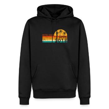 Retro since April 2018 - Geburtstag im April - Männer Premium Bio Hoodie - Schwarz - Vorne - Nico (187cm)