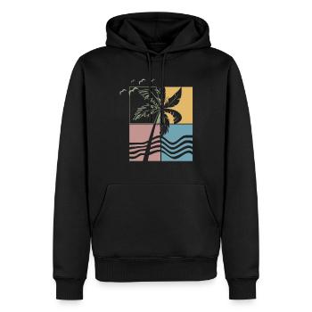 Surf Style - Surfing Sport - Männer Premium Bio Hoodie - Schwarz - Vorne - Nico (187cm)