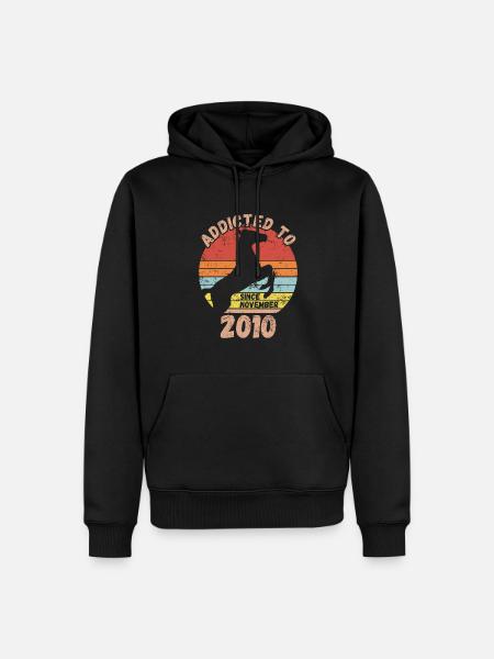 Anniversaire Équitation Novembre 2010 - Sweat à capuche Premium bio Homme - noir