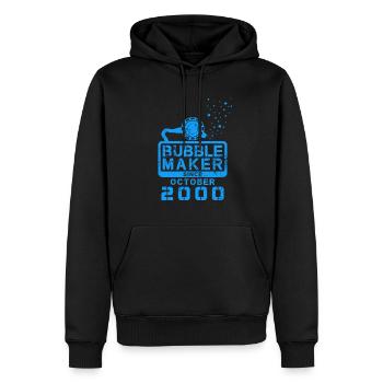 Plongeur Birthday Bubblemaker depuis octobre 2000 - Sweat à capuche Premium bio Homme - noir - Devant - Nico (187cm)