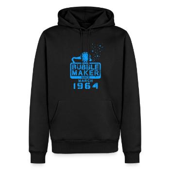 Diver Birthday Bubblemaker since March 1964 - Men’s Premium Organic Hoodie - black - Front - Nico (187cm)