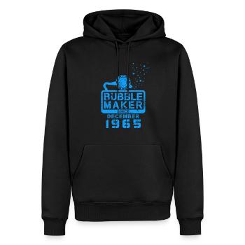 Taucher Geburtstag Bubblemaker seit Dezember 1965 - Männer Premium Bio Hoodie - Schwarz - Vorne - Nico (187cm)