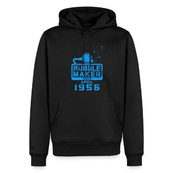 Plongeur Birthday Bubblemaker depuis avril 1956 - Sweat à capuche Premium bio Homme - noir - Devant - Nico (187cm)