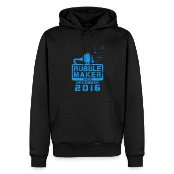 Plongeur Birthday Bubblemaker depuis décembre 2016 - Sweat à capuche Premium bio Homme - noir - Devant - Nico (187cm)