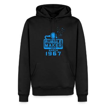 Diver Birthday Bubblemaker since March 1967 - Men’s Premium Organic Hoodie - black - Front - Nico (187cm)