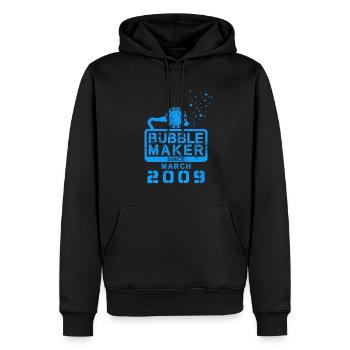 Plongeur Birthday Bubblemaker depuis mars 2009 - Sweat à capuche Premium bio Homme - noir - Devant - Nico (187cm)