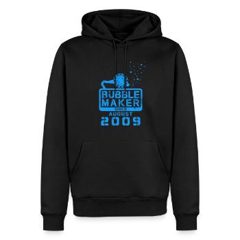 Plongeur Birthday Bubblemaker depuis août 2009 - Sweat à capuche Premium bio Homme - noir - Devant - Nico (187cm)