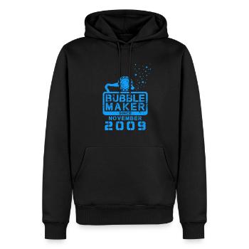 Plongeur Birthday Bubblemaker depuis novembre 2009 - Sweat à capuche Premium bio Homme - noir - Devant - Nico (187cm)