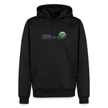 Joueur professionnel de baby-foot - Sweat à capuche Premium bio Homme - noir - Devant - Nico (187cm)