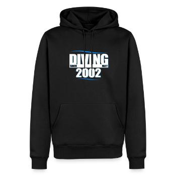 Taucher Geburtstag - Diving since May 2002 - Männer Premium Bio Hoodie - Schwarz - Vorne - Nico (187cm)