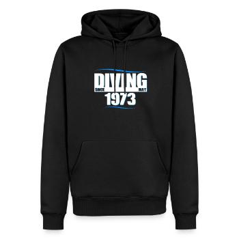 Diver Birthday - Diving since May 1973 - Men’s Premium Organic Hoodie - black - Front - Nico (187cm)