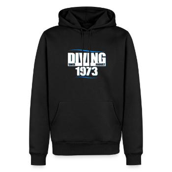 Diver Birthday - Diving since August 1973 - Men’s Premium Organic Hoodie - black - Front - Nico (187cm)