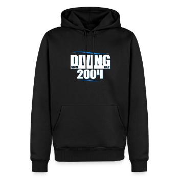 Taucher Geburtstag - Plongeur depuis juillet 2004 - Sweat à capuche Premium bio Homme - noir - Devant - Nico (187cm)
