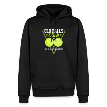 Old Balls Club - Seit 55 Jahren eine Legende - Männer Premium Bio Hoodie - Schwarz - Vorne - Nico (187cm)