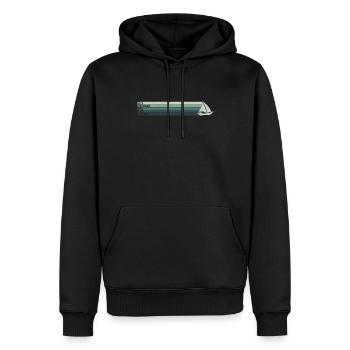 J’en ai assez de faire de la voile Voilier Skipper - Sweat à capuche Premium bio Homme - noir - Devant - Nico (187cm)