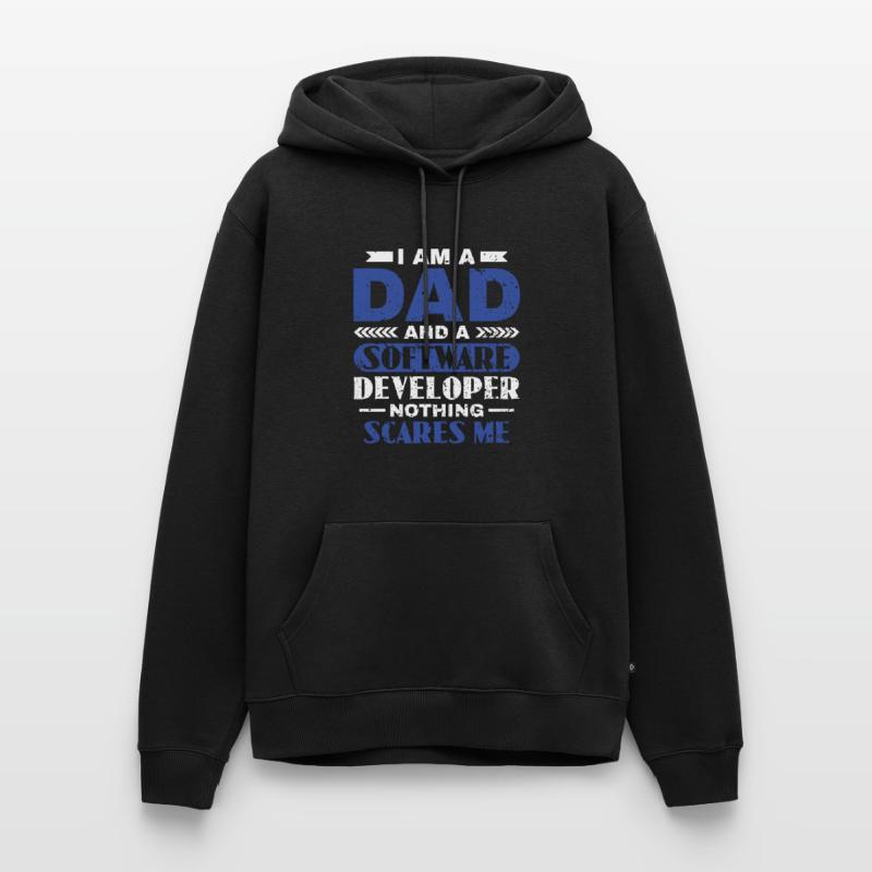 Software Developer Dad - Software Programmierer Männer Premium Bio Hoodie