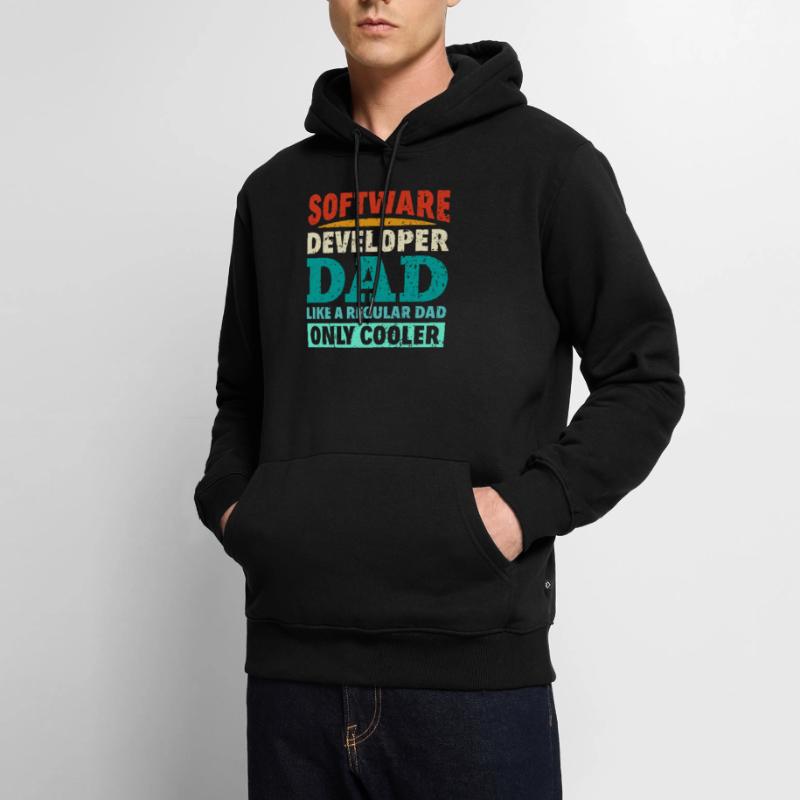 Software Developer Dad - Software Programmierer Männer Premium Bio Hoodie
