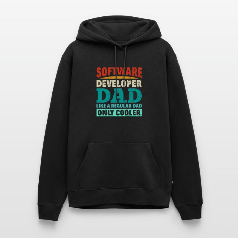 Software Developer Dad - Software Programmierer Männer Premium Bio Hoodie