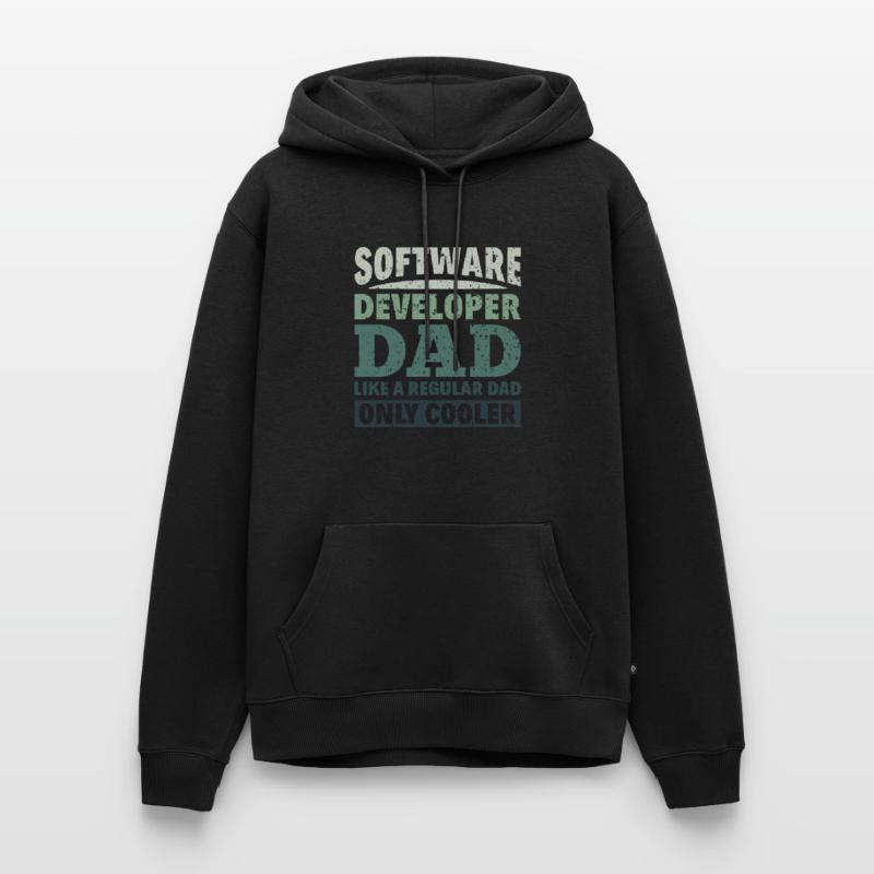 Software Developer Dad - Software Programmierer Männer Premium Bio Hoodie