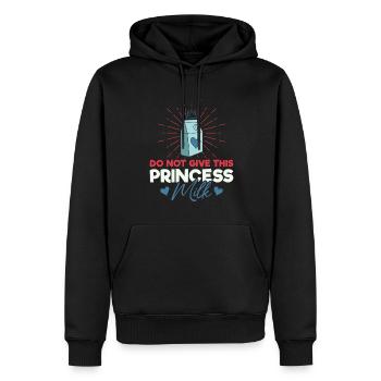 Lactose intolerance - intolerance milk cheese - Men’s Premium Organic Hoodie - black - Front - Nico (187cm)