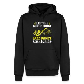 Jazz Dance With Pride - Jazz Musician Saxophonist - Men’s Premium Organic Hoodie - black - Front - Nico (187cm)