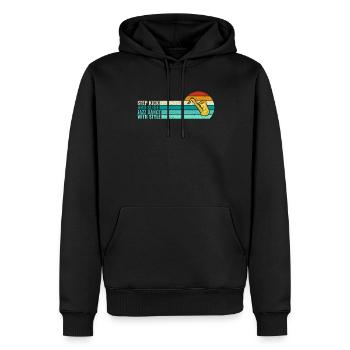 Step Kick and Slide Jazz Dance with Style - Jazz - Männer Premium Bio Hoodie - Schwarz - Vorne - Nico (187cm)