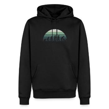 Retro Evolution Mechanic - Mechatronics Technician - Men’s Premium Organic Hoodie - black - Front - Nico (187cm)