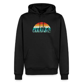 Retro Evolution Mechanic - Mechatronics Technician - Men’s Premium Organic Hoodie - black - Front - Nico (187cm)