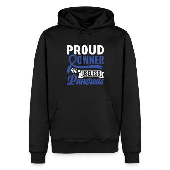 Proud Owner Of A Useless Pancreas - Diabetiker - Männer Premium Bio Hoodie - Schwarz - Vorne - Nico (187cm)