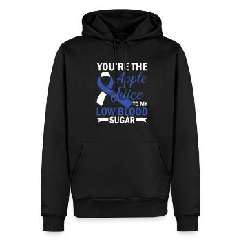 Sorry You're Not My Type - Diabetes Awareness - Men’s Premium Organic Hoodie - black - Front - Nico (187cm)