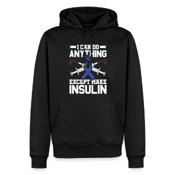 You're The Apple Juice To My Low Blood Sugar - - Men’s Premium Organic Hoodie - black - Front - Nico (187cm)