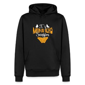 It's Monarch Season - Monarchfalter Schmetterling - Männer Premium Bio Hoodie - Schwarz - Vorne - Nico (187cm)