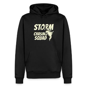 Storm Chaser Dad - Storm Chasing Tornadoes - Men’s Premium Organic Hoodie - black - Front - Nico (187cm)