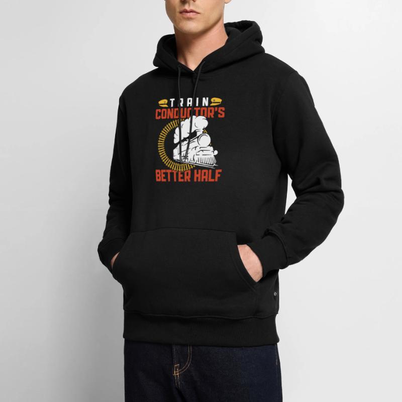 Train Driver's Better Half - Train Driver Train Driver Men’s Premium Organic Hoodie