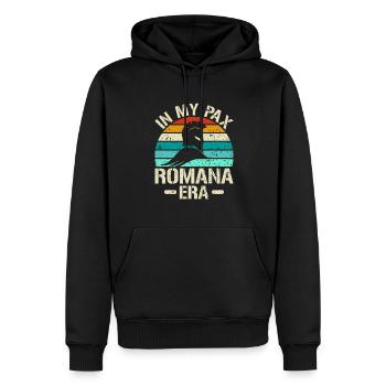 In My Pax Romana Era - Roman Empire - Men’s Premium Organic Hoodie - black - Front - Nico (187cm)