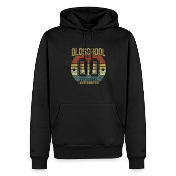 September 2000 - Birthday in September Oldschool - Men’s Premium Organic Hoodie - black - Front - Nico (187cm)