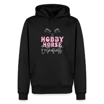 Hobby Horsing Enthusiast - Hobby Horse - Men’s Premium Organic Hoodie - black - Front - Nico (187cm)
