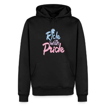 Ride with Pride - Hobby Horse Steckenpferd - Men’s Premium Organic Hoodie - black - Front - Nico (187cm)
