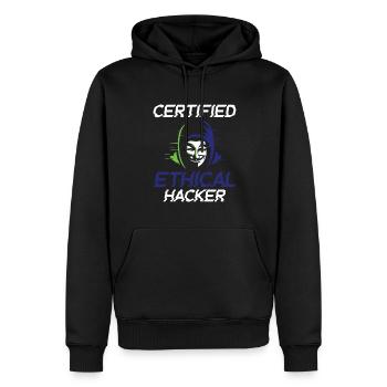 Certified Ethical Hacker - Ethical Hacker - Men’s Premium Organic Hoodie - black - Front - Nico (187cm)