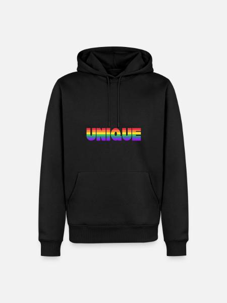 UNIQUE - EINZIGARTIG - Men’s Premium Organic Hoodie - black