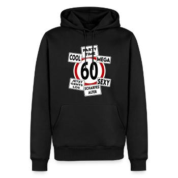 Geburtstag 60 Mega Cool Sexy Party Stark - Männer Premium Bio Hoodie - Schwarz - Vorne - Nico (187cm)