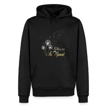 Dandelion Spore Flight Flying Seeds Wild Herbs Garden - Men’s Premium Organic Hoodie - black - Front - Nico (187cm)