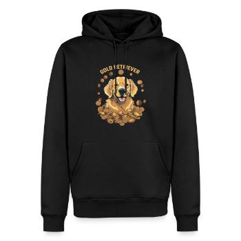 Gold Retriever, Golden Retriever with lots of gold - Men’s Premium Organic Hoodie - black - Front - Nico (187cm)