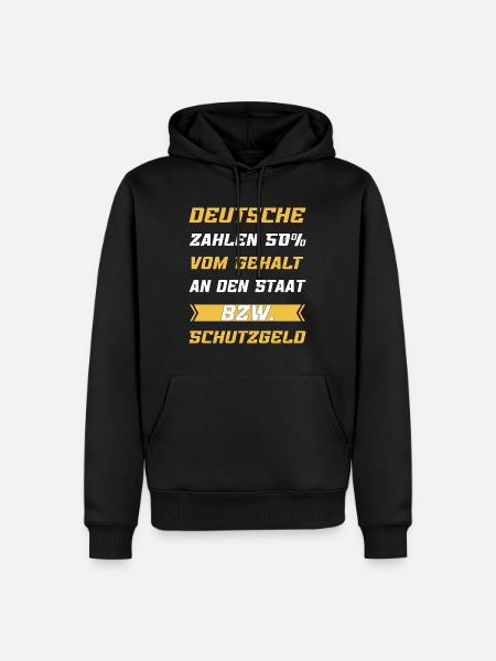 Steuern Deutschland - Männer Premium Bio Hoodie - Schwarz