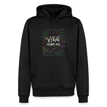 Wurzel aus 144 = 12. Geburtstag - Geschenk - Männer Premium Bio Hoodie - Schwarz - Vorne - Nico (187cm)