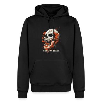 Halloween - Trick or Treat - Costume de crâne - Sweat à capuche Premium bio Homme - noir - Devant - Nico (187cm)