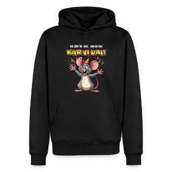 Carnival Costume Party Mouse Cologne Cologne Alaaf Funny - Men’s Premium Organic Hoodie - black - Front - Nico (187cm)