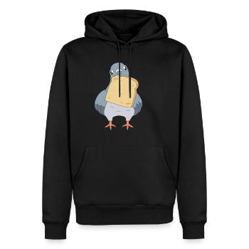 Pigeon Race Pigeon Pigeons - Sweat à capuche Premium bio Homme - noir - Devant - Nico (187cm)